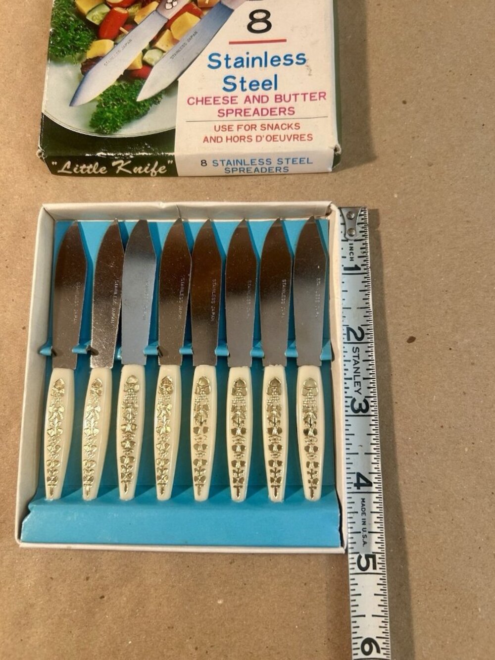 Vintage Little Fork (12) and Little Knife(8) Sets-Stainless Steel-Hors d'oeuvres - Picture 2 of 7